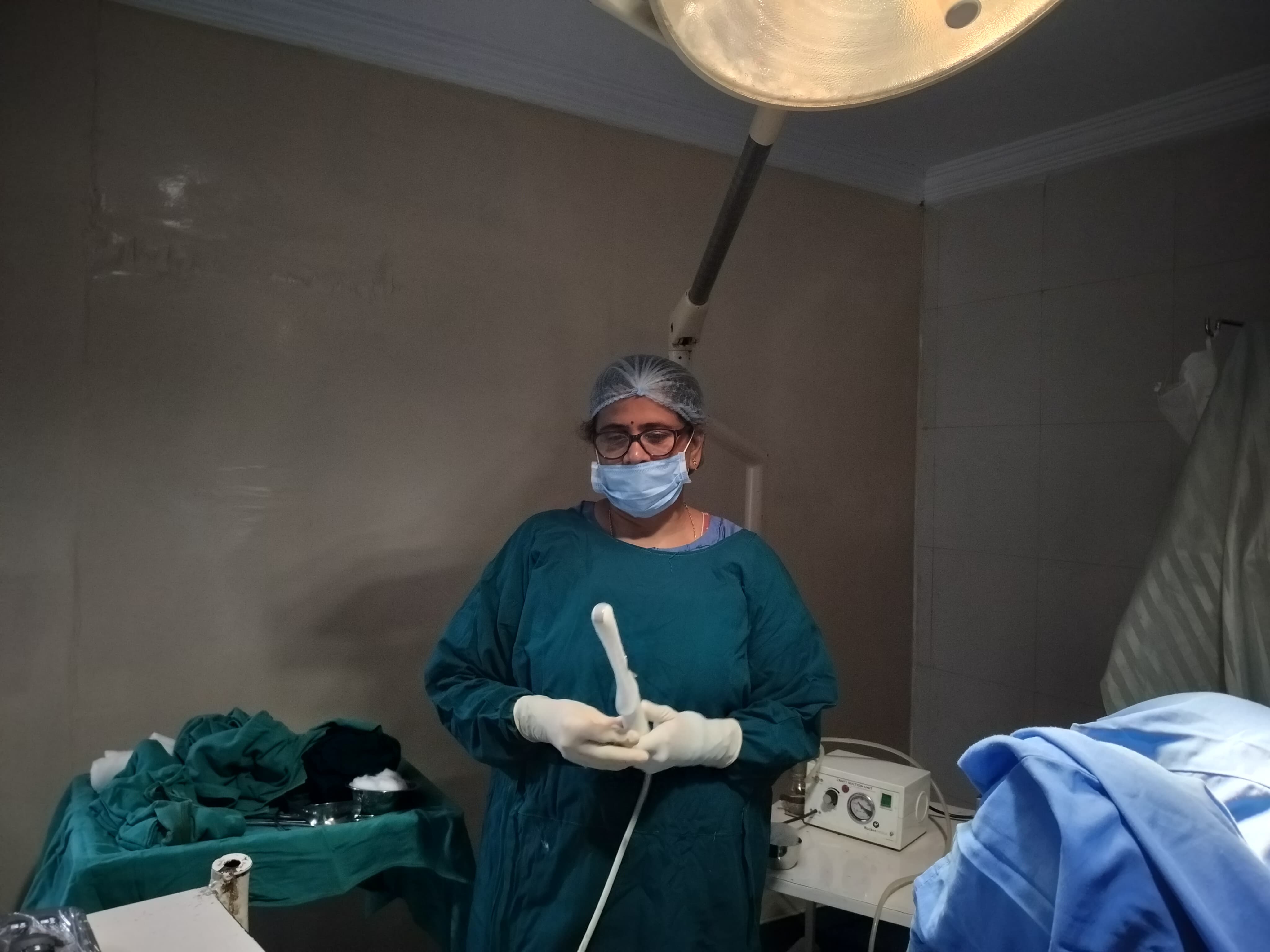 Happy couple holding baby